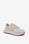 Sneakersy Damskie Big Star NN274A088 Jasnobeżowe