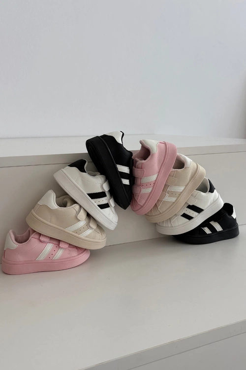 Dziecięce Buty Sportowe Sneakersy Z Eko Skóry Różowe Renel