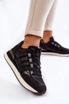 Damskie Modne Buty Sportowe Big Star KK274110 Czarne
