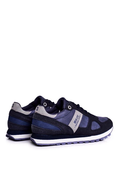 Damskie Sportowe Obuwie Sneakersy Big Star Granatowe GG274676