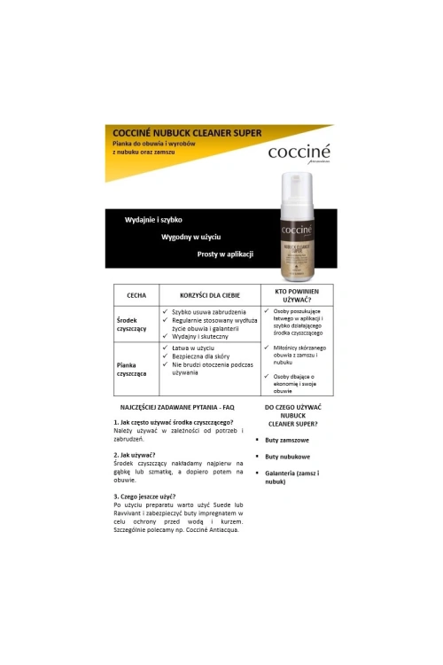 Zestaw do pielęgnacji zamszu i nubuku Cocciné Premium