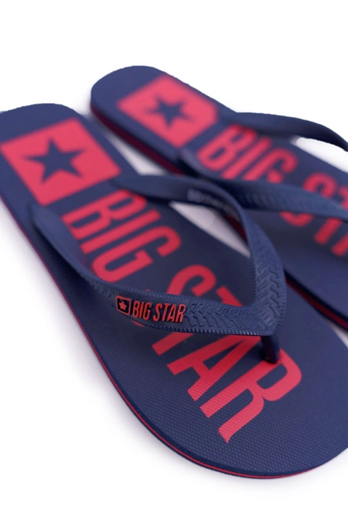 Klapki Męskie Japonki Big Star Granatowe DD174674