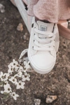 Dziecięce Skórzane Trampki BIG STAR JJ374310 Białe