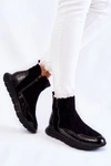 Zamszowe Damskie Botki Sneakersy Vinceza 23-10789 Czarne