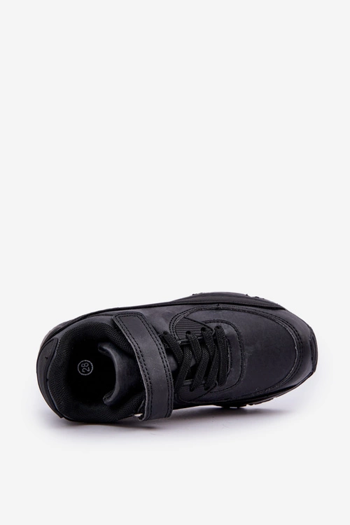 Sneakersy Dziecięce Na Rzep Czarne Krissandra