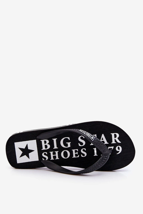 Męskie Lekkie Klapki Japonki Big Star LL174444 Czarne