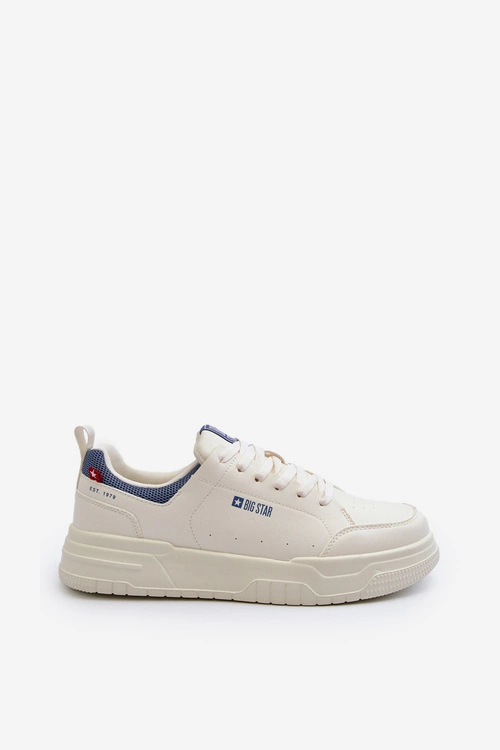 Sneakersy Męskie Memory Foam System Big Star NN174150 Jasnobeżowe