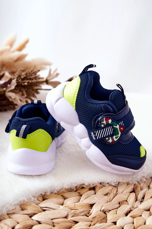 Dziecięce Sportowe Buty Na Rzep Befado 516P094 Granatowe