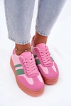 Niskie Sneakersy Na Platformie Różowe Ovivene