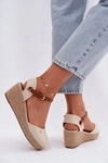 Sandały Espadryle Damskie Na Koturnie Wrangler 20261087-99Q Beżowe