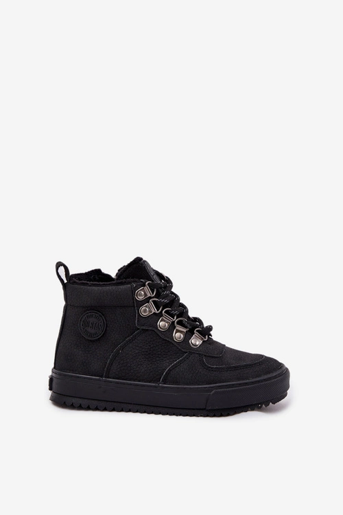 Buty Trekkingowe Trapery Dziecięce Ocieplane Big Star SS374075 Czarne