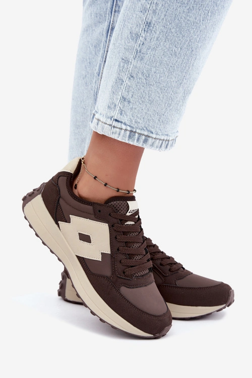 Sneakersy Damskie LOTTO 2401930U CALENTO Czekoladowe