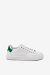 Trampki Sneakersy Męskie Z Eko Skóry Big Star OO174116 Biało-Zielone