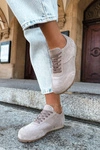 Sneakersy Barefoot Z Naturalnego Zamszu Zazoo N1422 Beżowe