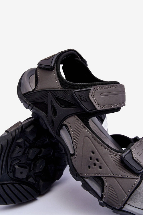 Męskie Sportowe Sandały 4F 4FSS23FSANM018-22S Ciemnoszare