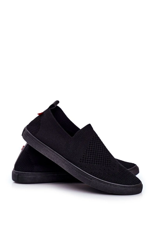 Damskie Tenisówki Slip-on Czarne Big Star FF274A609