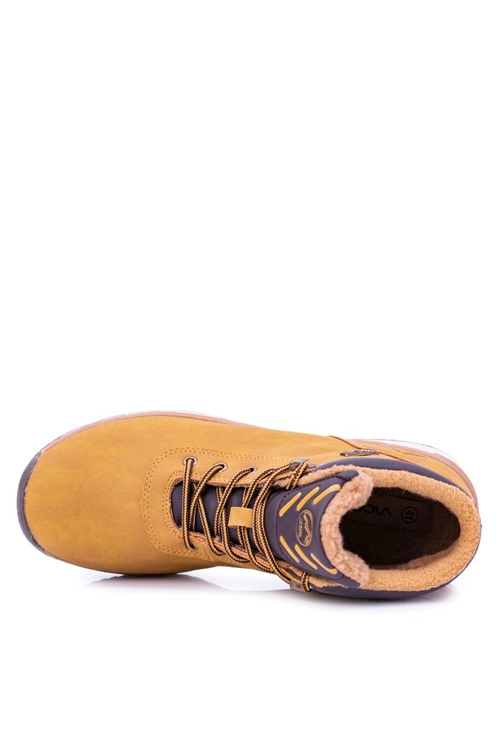 Ocieplane Polarem Męskie Buty Trekkingowe Camel Preventi