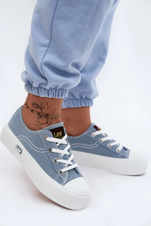Trampki Damskie Na Platformie LEE ISLA C WOMEN LOW 50261002.21H Jeansowe