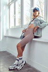 Damskie Sneakersy Buty Sportowe Big Star JJ274580 Biało-Niebieskie