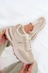 Sneakersy Buty Sportowe Damskie Big Star TT274876 HI-POLY SYSTEM Beżowe