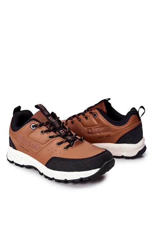 Sportowe Męskie Buty Big Star II174180 Brązowe