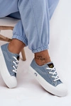 Trampki Damskie Na Platformie LEE ISLA C WOMEN LOW 50261002.21H Jeansowe